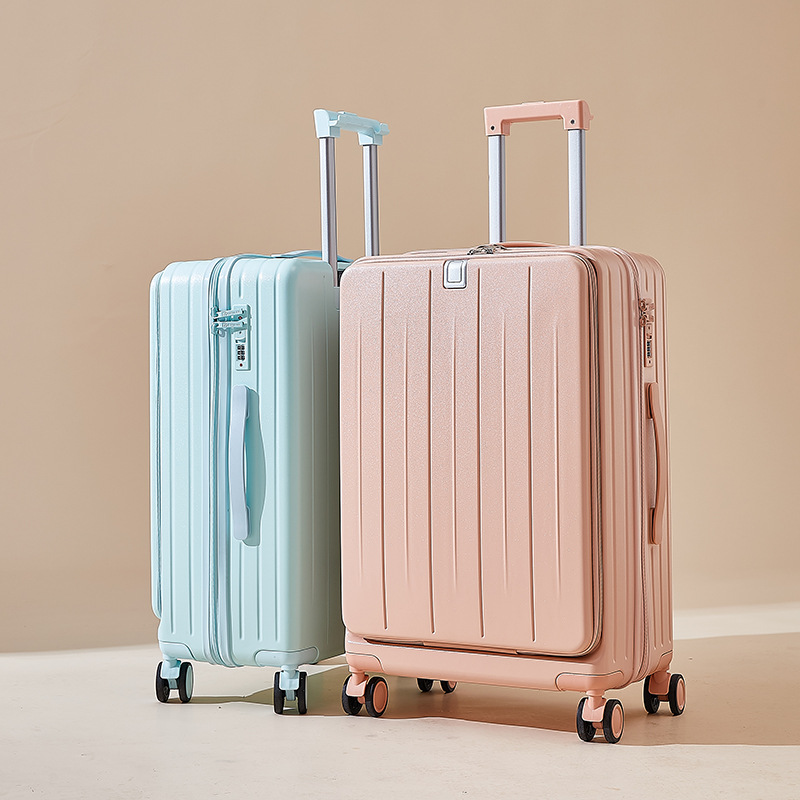 Equipaje de Apertura frontal multifuncional para hombres y mujeres Caja de contraseña de caja de embarque ligera universal de 20 pulgadas Caja de carrito de viaje al por mayor