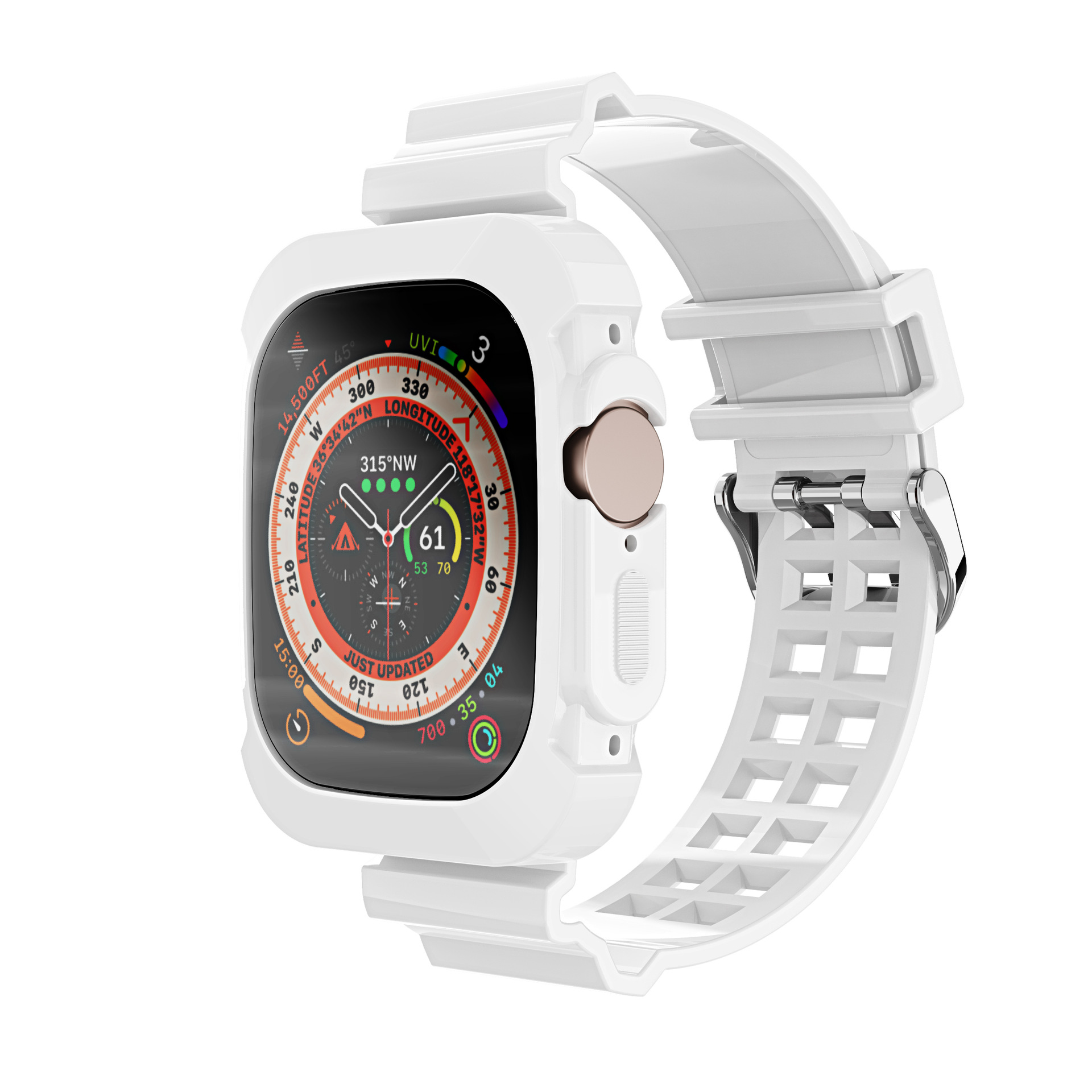 Aplicable applewatch banda de reloj transparente Apple transparente glaciar reloj banda iwatch transparente banda de reloj inteligente S9