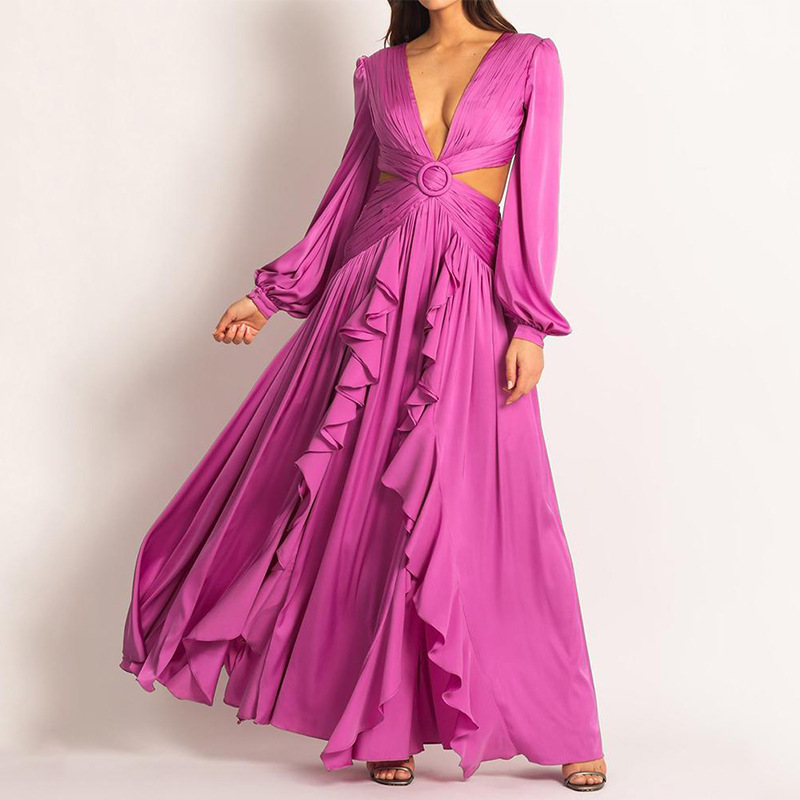 V-neck Lace Dress Image 3