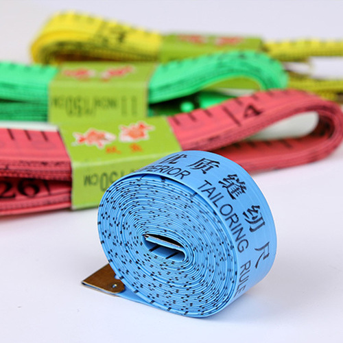 1.5m soft ruler wholesale multi-functional plastic mini sewing measurements waist and bust children's measuring tape