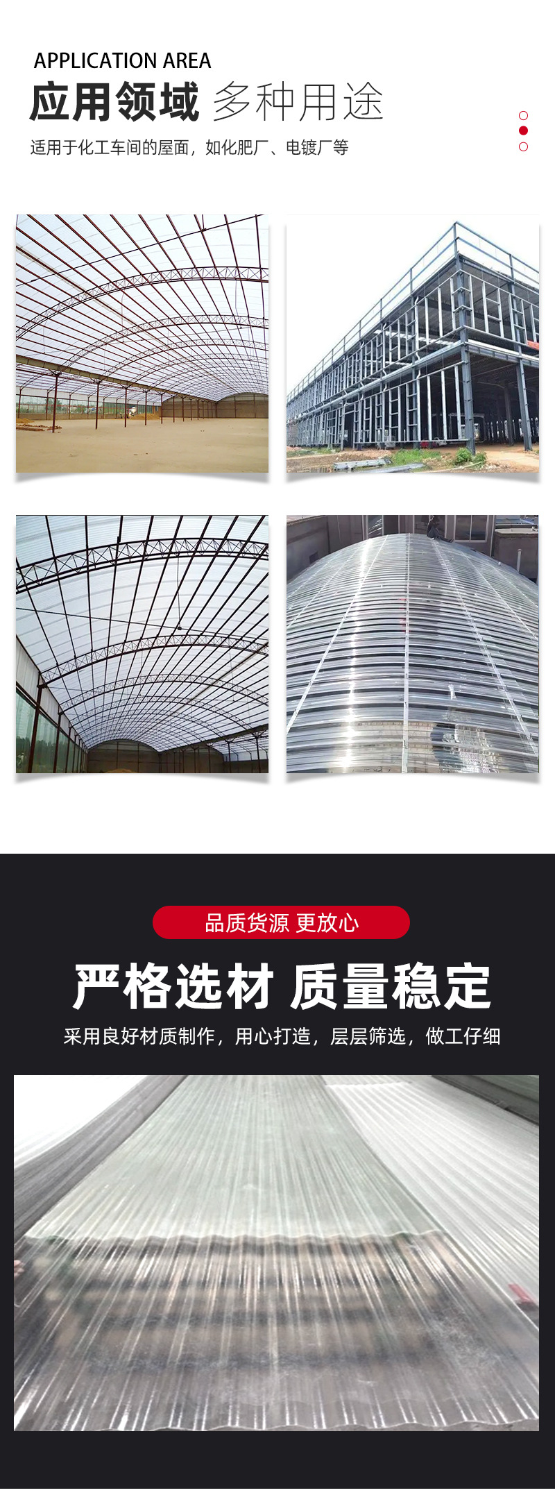 透明采光瓦 FRP玻璃钢采光板厂房采光瓦温室大棚阻燃型树脂纤维瓦-阿里巴巴