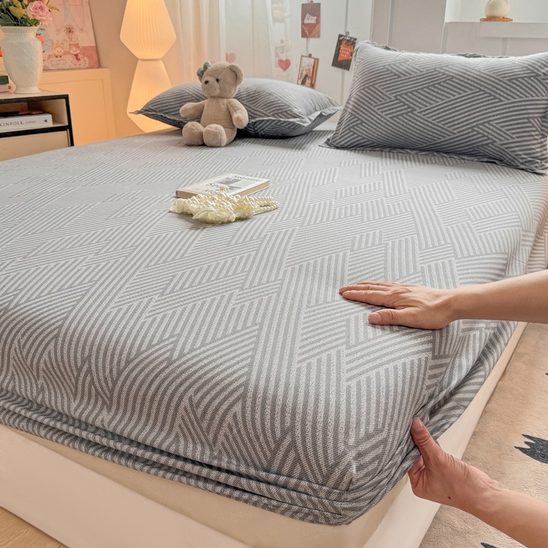 Funda de cama fija Colcha Simmons Cubierta protectora Cubierta de polvo Colchón Cubierta de cama individual Doble individual Sábana de cama antideslizante transfronteriza