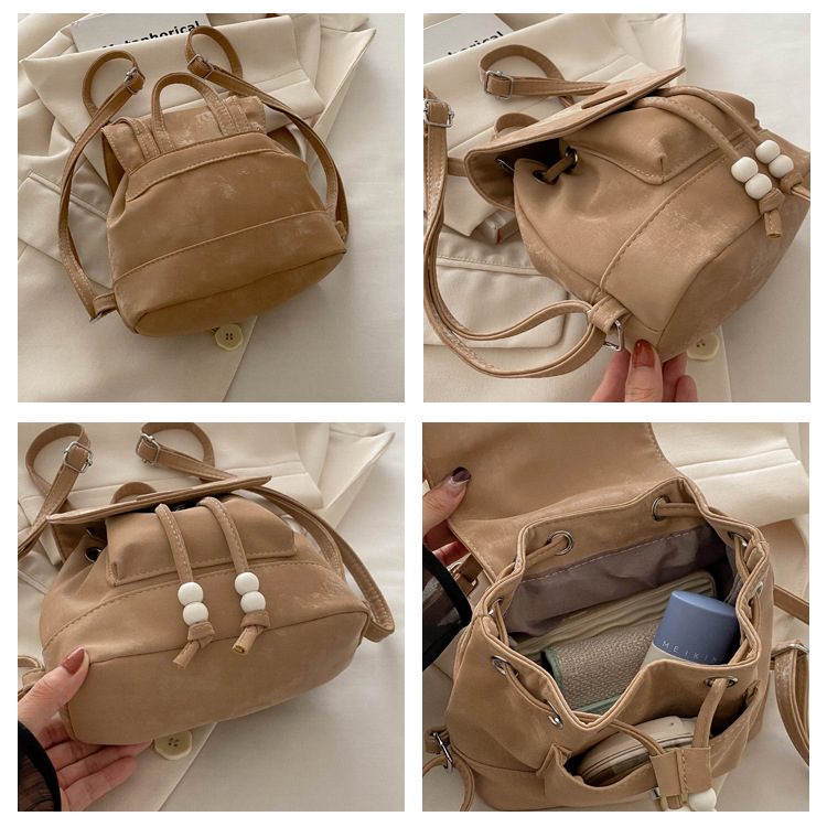 360g Weight Sewing Thread Fashion Element Flip Cover Closure Type Double Shoulder Straps Strap Type Functional Backpack Bags Type Casual Occasion Nylon Material Women's Backpack Backpack Solid Color Pattern All Seasons Season Women's Gender Elegant, Preppy Style Style Square Shape Solid Color Casual Women's Backpack Functional Backpack 无