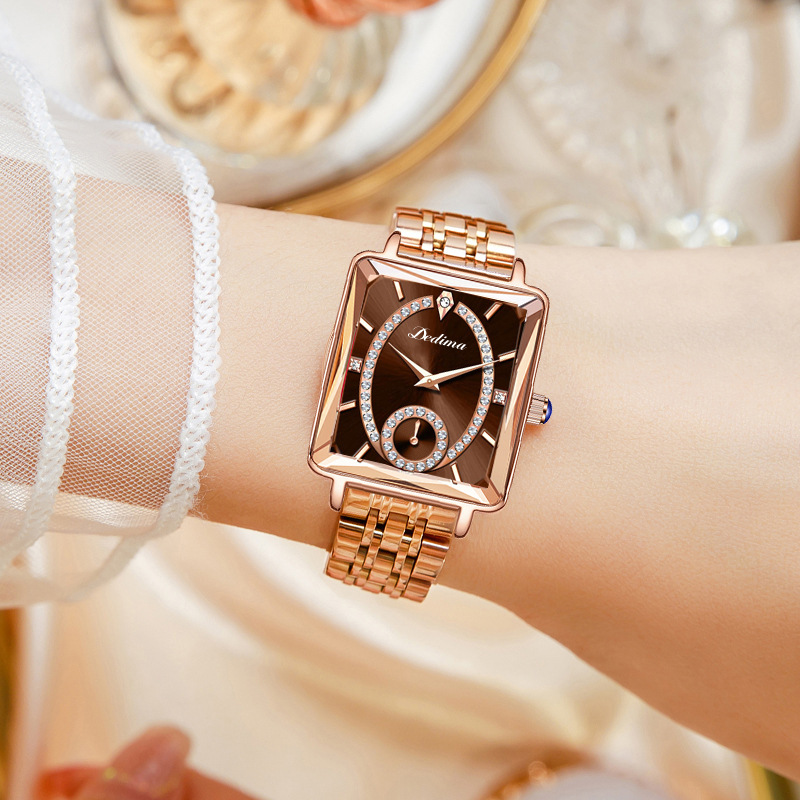 Elegante Geométrico Broche Doble Mariposa Cuarzo Relojes De Mujer display picture 1