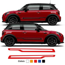 适用于MINI John Cooper S F55 F56 F57 JCW侧裙车贴改装个性贴纸