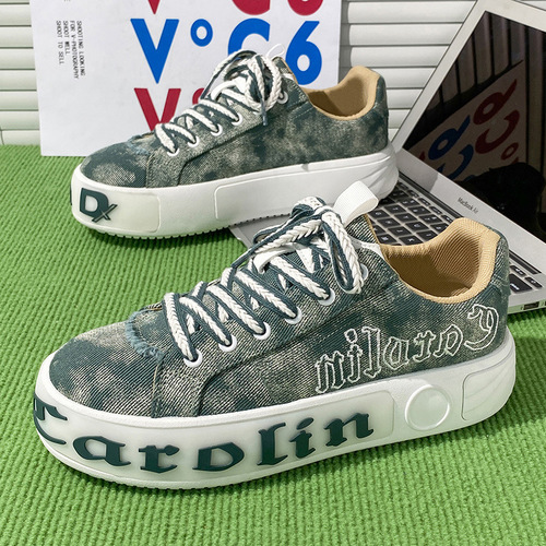 2024 Summer New Stylish Versatile Breathable Campus Anti-slip Wear-resistant Anti-odor Trendy Board Shoes Men