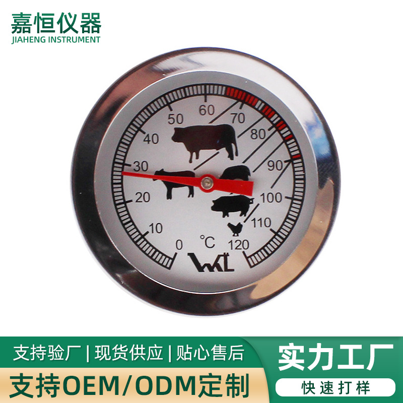 嘉恒探针式温度计 家用食品温度计 不锈钢油温水温测温仪探针式