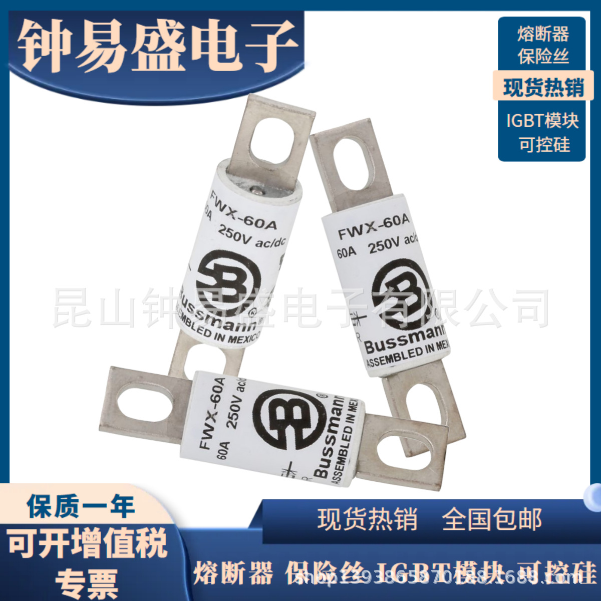 巴斯曼系列FWX熔断器 FWX-60A FWX-70A FWX-80A FWX-90A 全新