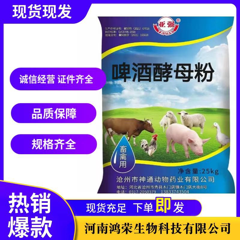 现货饲料级啤酒酵母粉 家禽水产兽用饲料营养添加剂啤酒酵母粉