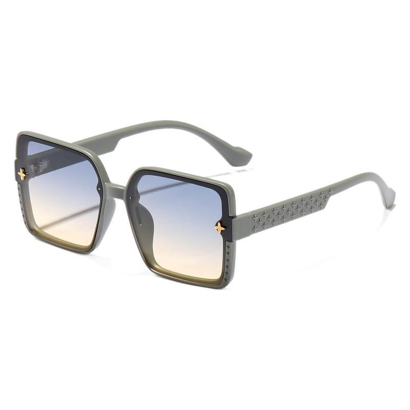 Nuevas gafas de sol de montura grande de moda F para mujer 2024 Gafas de sol europeas y americanas de alta gama para mujer