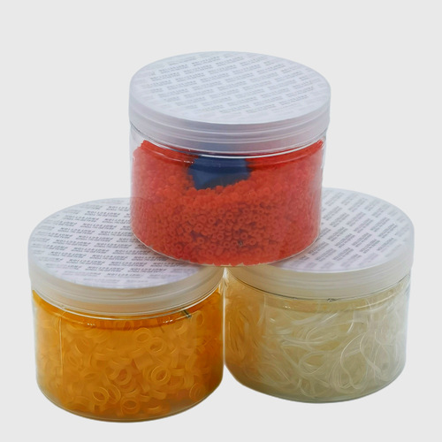 Dawu granule rubber band wholesale red worm rubber band barrel with red worm clip fishing granule rubber hand tied rubber band fishing gear