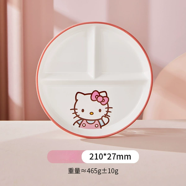 Dinner Plate-8-inch Compartment【Hello Kitty】