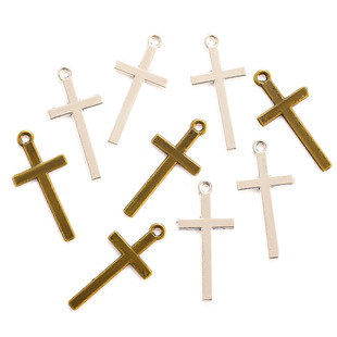 DIY jewelry vintage necklace accessories 30 * 14MM alloy cross thin pendant jewelry accessories pendant 9594
