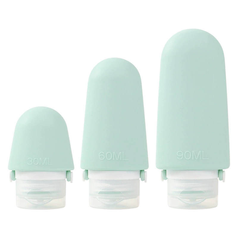 Silicone bottle for traveling, handheld lotion, storage system, hermetic container, fall protection