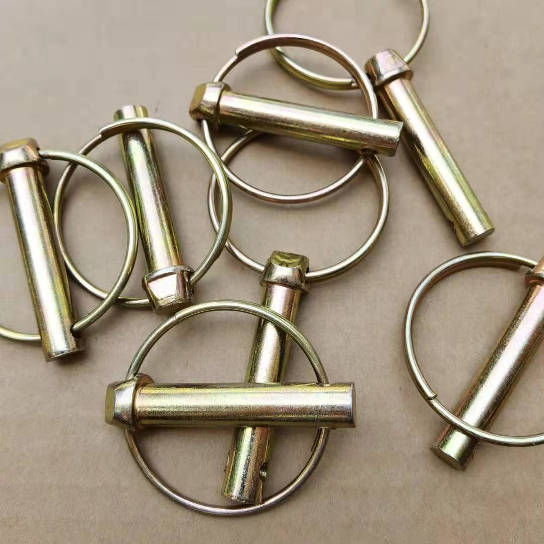 防丢锁销悬挂销子拖拉机农用车插销开口安全保险销圆型锁销卡子扣