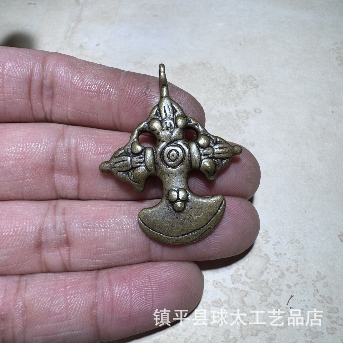 Tibetan style brass vajra knife