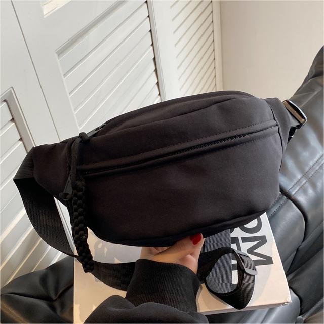 Bolso pequeño de lona simple casual para mujeres 2023 nueva moda bolso de mensajero del todo fósforo deportes de moda bolso de pecho de las mujeres bolso de la cintura