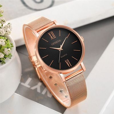 Cross border wish Hot personality originality printing lady watch Rome Graduation fashion Belt Quartz watch Female models