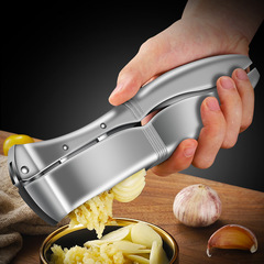 Cross-border manual garlic press aluminum garlic paste clip multifunction garlic masher kitchen tool home garlic paste LOGO