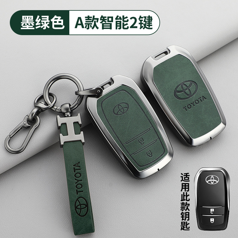 토요타 A타입 2버튼 다크 그린 + H 가죽 스트랩 + 말굽 버클