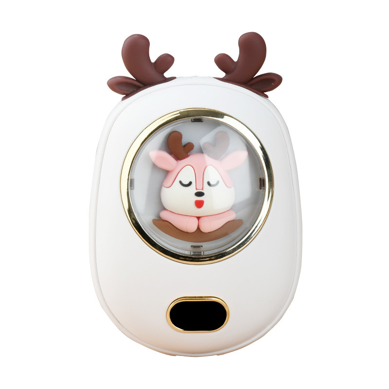 2024 celebridades de Internet caliente caliente calentador de manos carga usb dos en uno lindo mascota luz nocturna mini calentador de manos portátil regalo