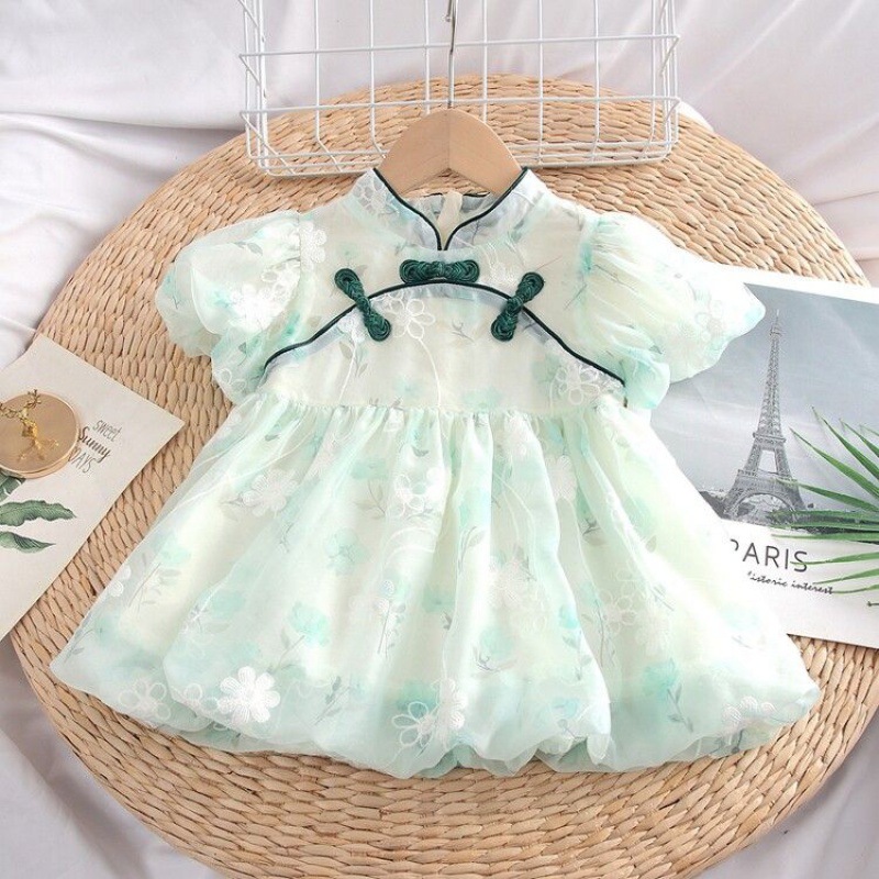 (2개) 옷  의 여름 얇은 여름 옷  의 백일 원피스 세트 귀여운 공주 가방 방귀 옷 등반 옷