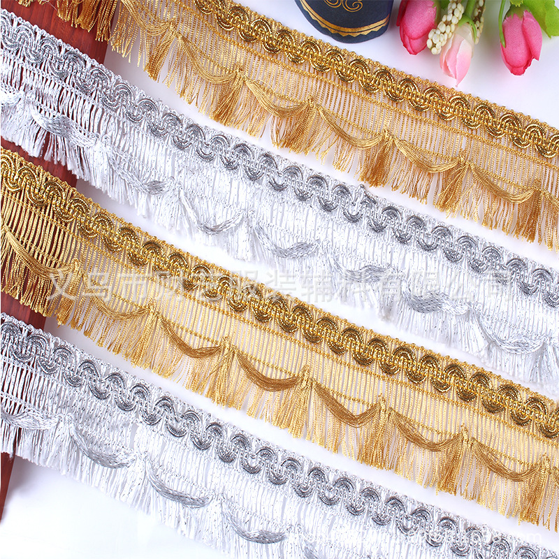 European and American wealthy gold and silver silk sidelines dragon…