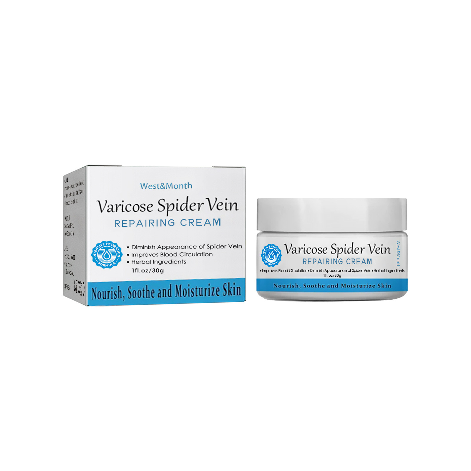 Lindert West&Month Repair Pain Regenwurm Bein prall gefüllte Venenpflege-Massagecreme_voghion.com