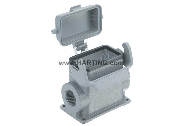 HARTING浩亭 19300100296 Han B系列 M25 侧入主体 表面安装底座