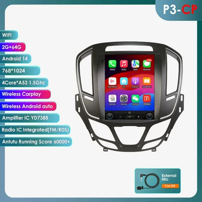 9.7inch Suitable for 2014-2018 DVD Navigation - wifi-version-quad-core-264g-with-carplay-97inch-suitable-for-14-18-buick-regalomega-insignia