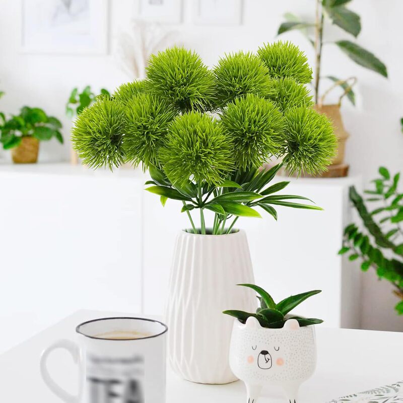 Simulation flower single dandelion home wedding decoration photography props ornaments simulation green plant fake
