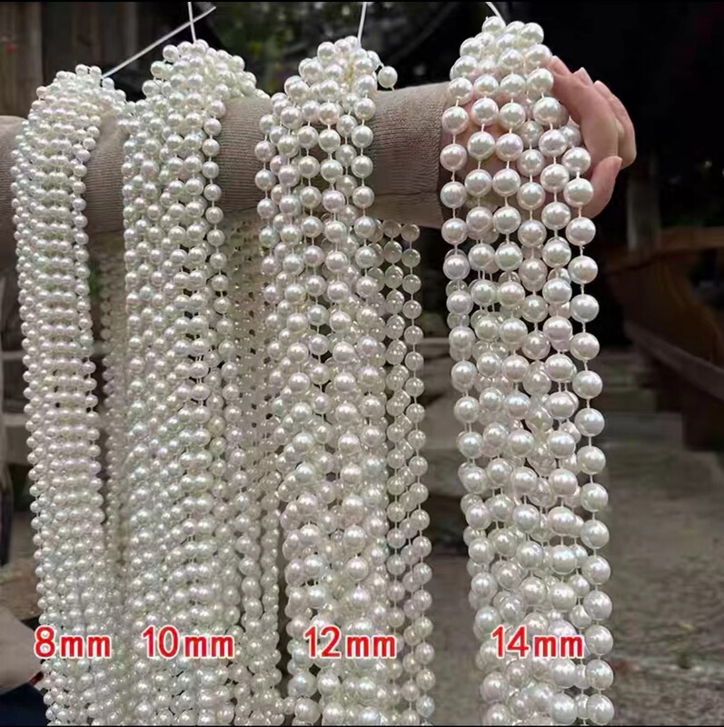 Wedding pearl chain wedding props road guide wedding pearl string connection bead chain bead curtain connection bead string DIY accessories