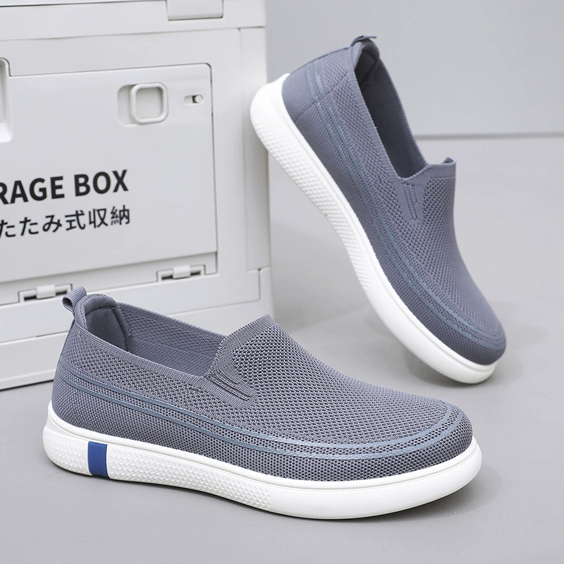 Lightweight breathable casual sports shoes, slip‑on summer mesh, sizes 39–44
