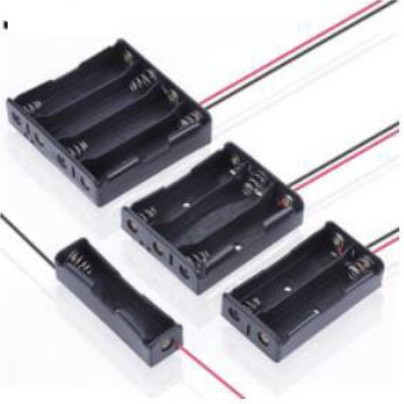 18650电池盒 1节 2节 3节 4节 电池座 18650锂电池盒 串联 带线