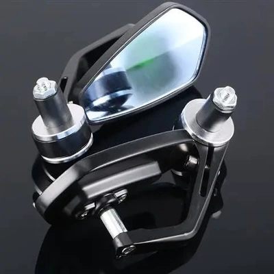 Motorcycle Street Car Modified Retro Aluminum Motorcycle rearview mirror - 1-5003-silver