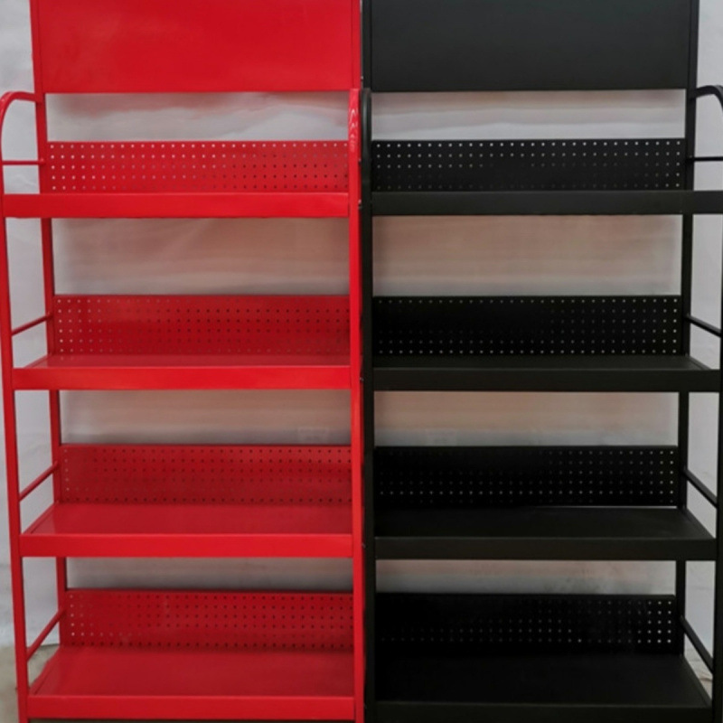 超市小货架展示架食品饮料文具置物架子润滑油美缝剂电池机油货架