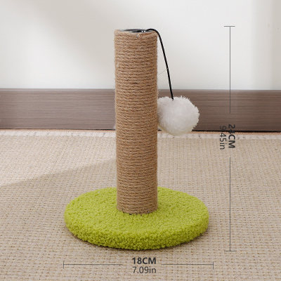 Venta directa de fábrica de una sola columna, marco de escalada para gatos pequeños, garra de pulido de gato, placa de garra de gato trepadora, sin migajas, juguetes para gatos, auto-alivio