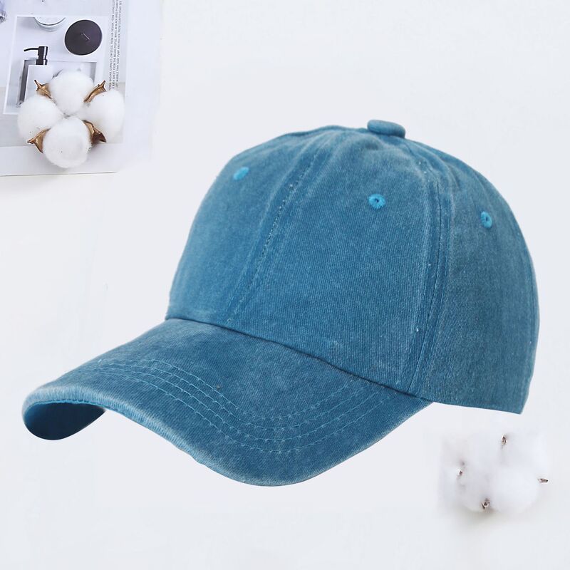 韓国スタイルのウォッシュハットカスタム卸売夏の日焼け止めとサンシェード古い帽子カスタムメイドのサンキャップ刺繍ロゴ|undefined