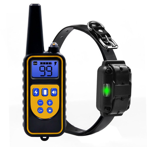 800-meter waterproof remote dog training device with charging function, bark control, shock and vibration, dog training collar