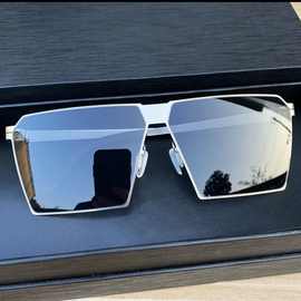 5034新款男士钢皮太阳镜男士欧美时尚大框方形墨镜超轻驾驶遮阳镜