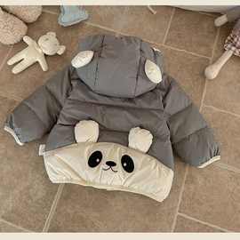 男童轻羽绒外出服保暖婴童秋季羽绒服童装外套新国标90白鸭绒上衣