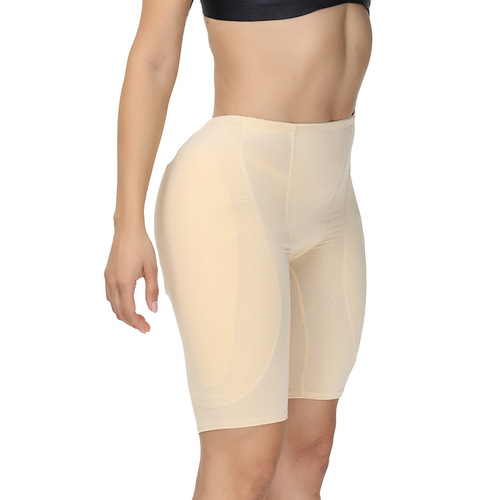 Cross-border new high-waist belly-control butt-lifting pants, fake butt side-breasted, buttocks and crotch body shaping women's boxer briefs