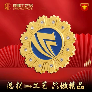 金属徽章定制合金珐琅滴胶胸牌胸针定做毕业纪念章校牌班徽勋章