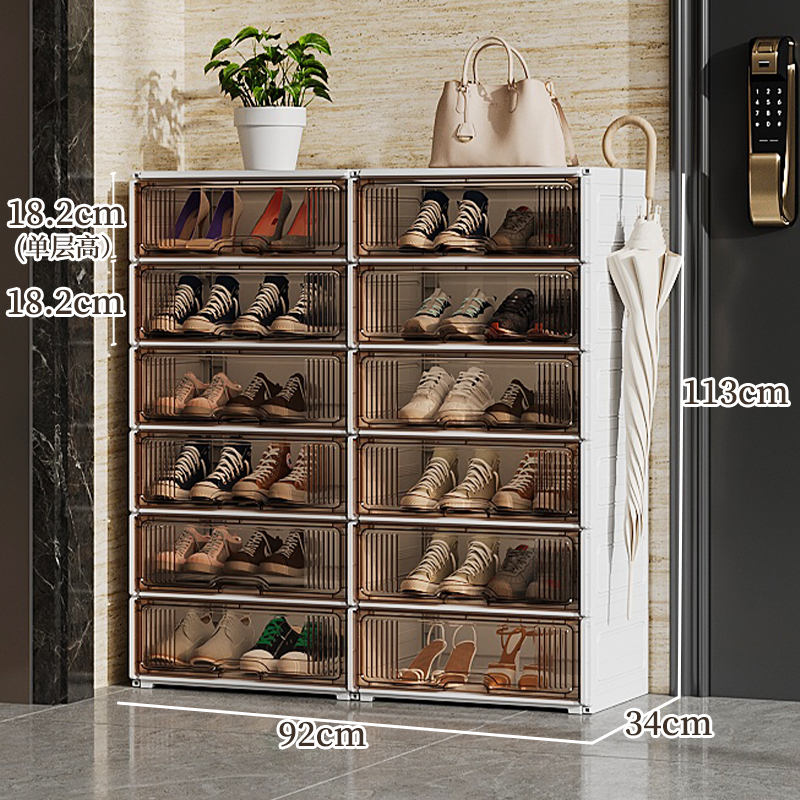 ✿ ✾ ✽ ✽ ✾ ✿    [6면 모두 단단함] 넓어지고 두꺼워진 2열 6겹 - 대형 신발 24켤레 수납 가능 ✿ ✾ ✽ ✽ ✾ ✿