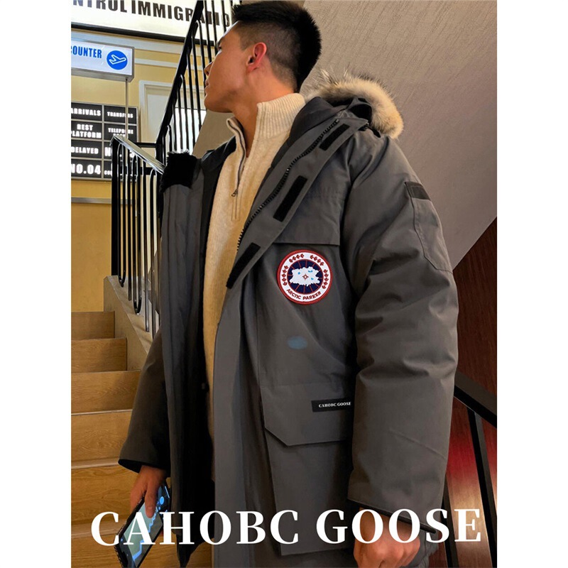 Men's Goose down Jacket 2026 Winter New Model 08 Expedition Mid-Length Windproof Women's Parka Coat