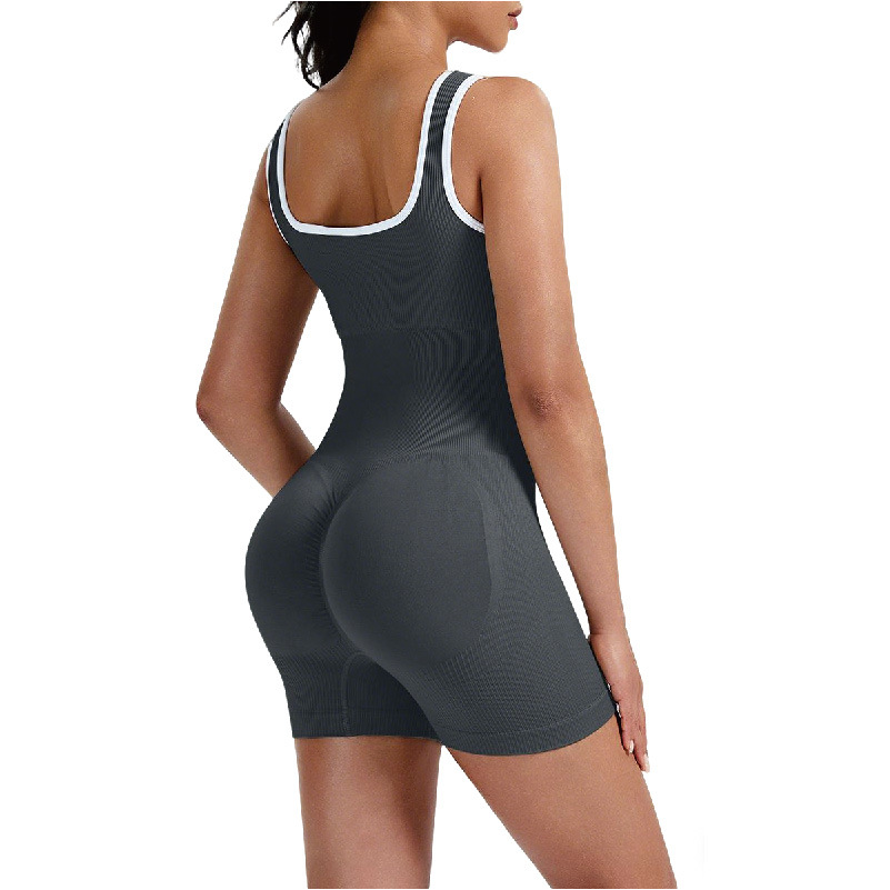 Trajes transfronterizos sin costuras fitness trajes deportivos para correr trajes de yoga de color contrastante danza trajes de mujer apretados