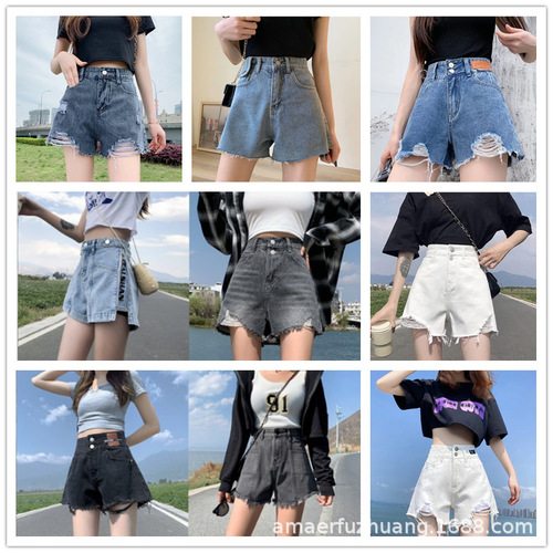 Vintage American Western Cowboy Shorts for Women 2025 High-Waisted A-Style Wide Leg Trendy Retro Hot Shorts