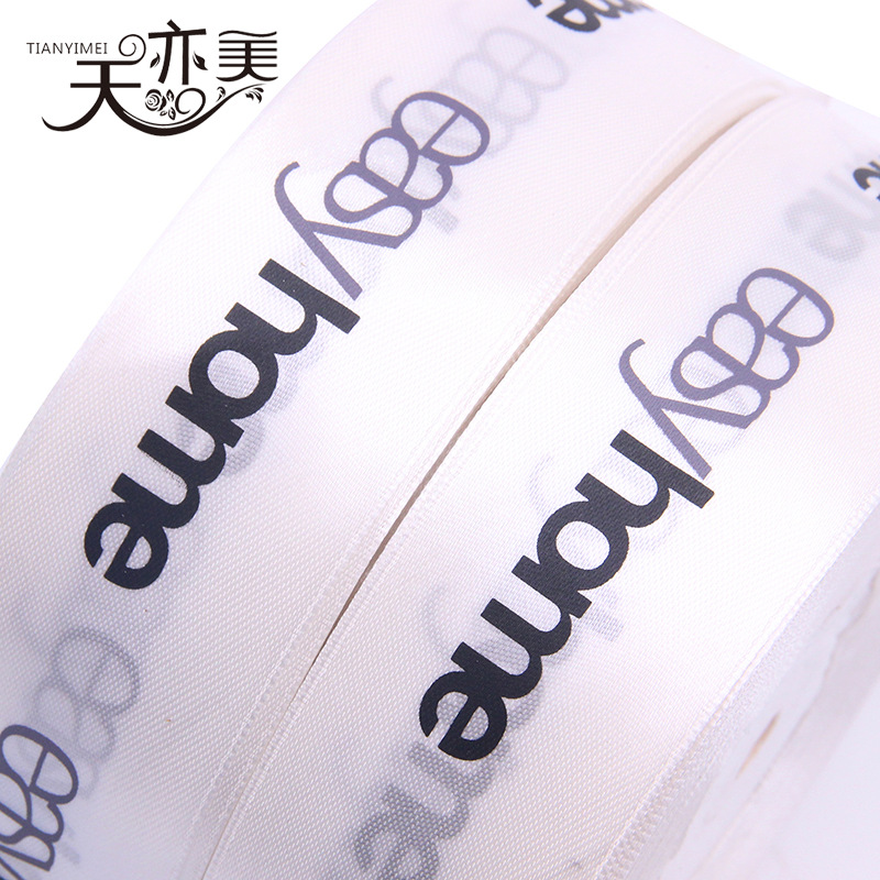 Cinta de belleza tianyi cinta de serigrafía de 2 colores 4cm regalo decoración cinta de la letra de la impresión de la cinta