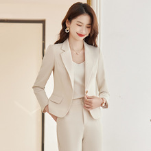 黑色小西装外套女短款小个子收腰休闲设计感小众西服职业正装套装