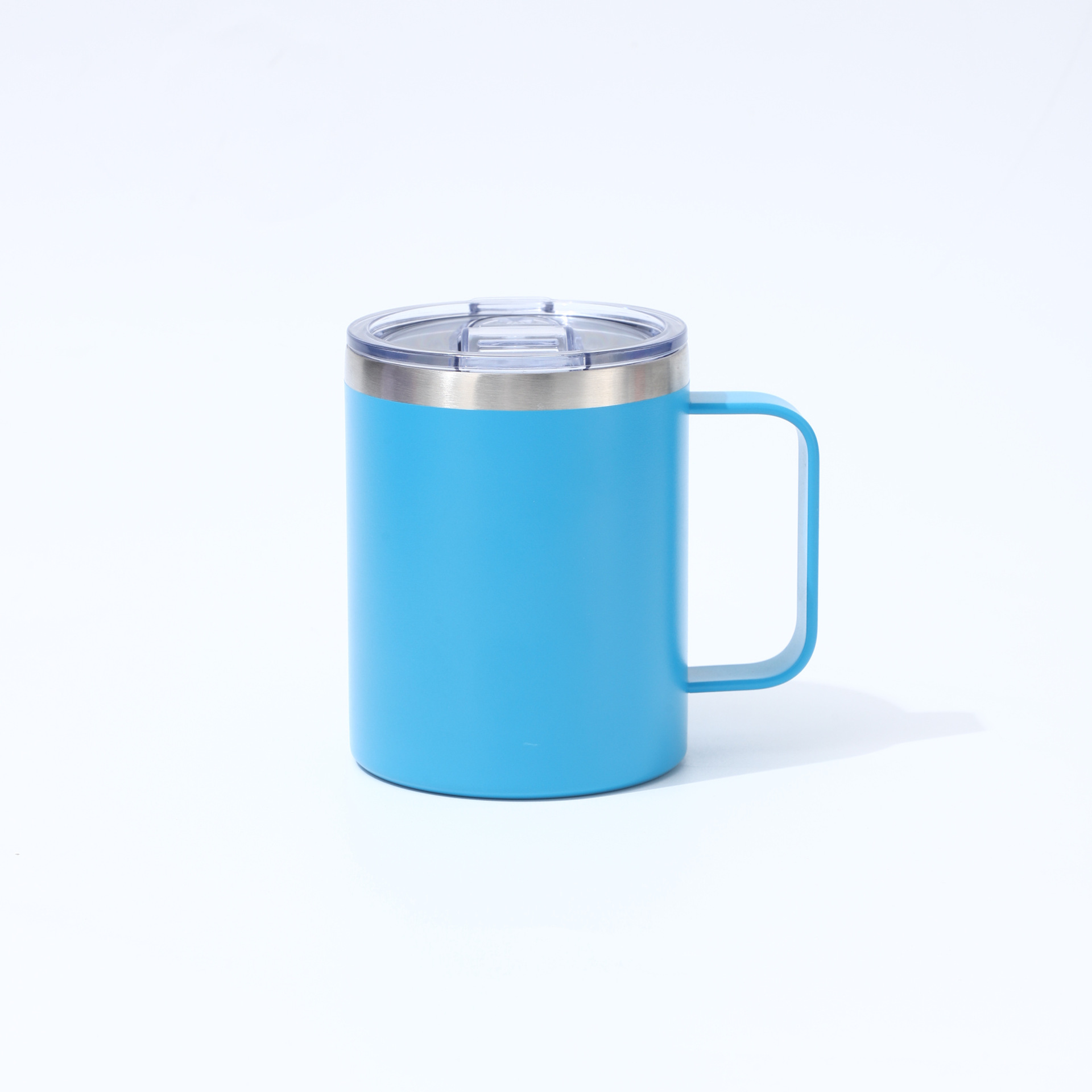 Transfronterizo al por mayor 12oz con mango taza de café 304 taza de aislamiento de acero inoxidable taza de oficina taza portátil taza